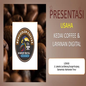 tugas Presentasi Usaha UMKM Kedai Kopi dan Layanan Digital