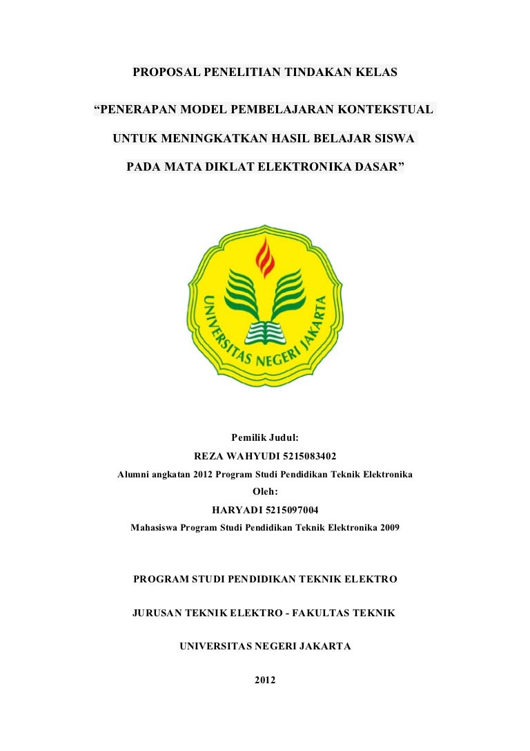 Contoh Judul Skripsi Ptk Bahasa Indonesia  Kumpulan Berbagai Skripsi