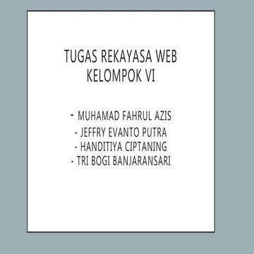 Tugas rekayasa web