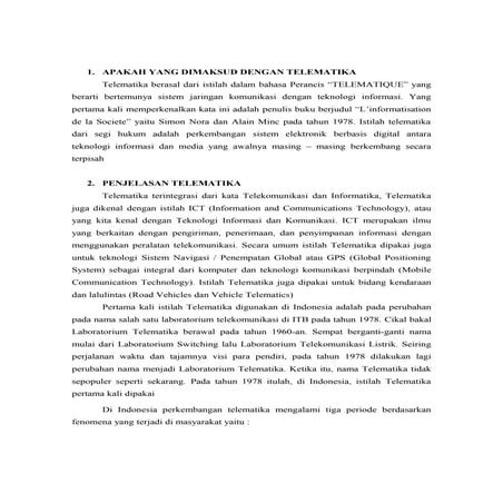 Pengantar telematika | DOCX