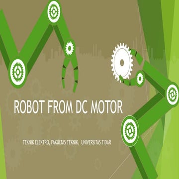 Robot sederhana motor dc