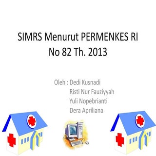 SIMRS Menurut PERMENKES RI No 82 T...
