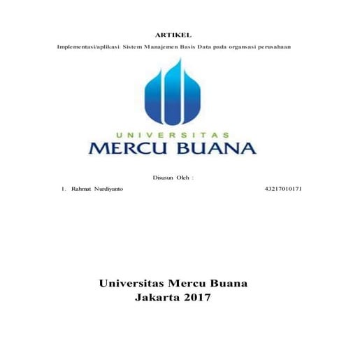 Tugas sim, rahmat nurdiyanto, yananto mihadi putra,se,m. si, implementasi sis...