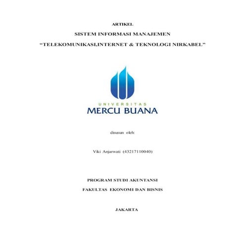 Tugas sim, viki anjarwati, yananto mihadi. p, sistem informasi telekomunikasi...