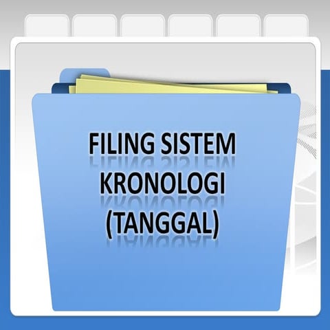 Kearsipan Sistem Kronologi