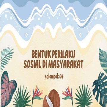 Berbagai bentuk perilaku sosial di masayarakat