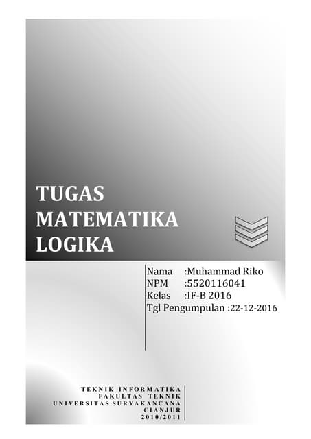 Soal kalkulus proposisi 