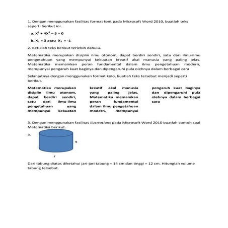 Tugas soal praktek hal 65 66