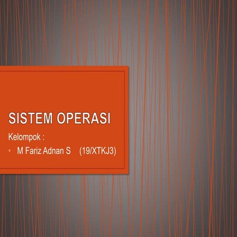 Sistem Operasi 1 "Close Source"