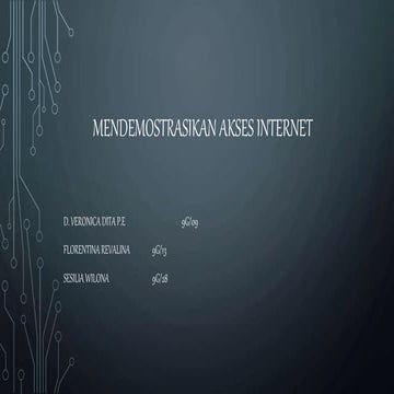Mendemostrasikan Akses Internet