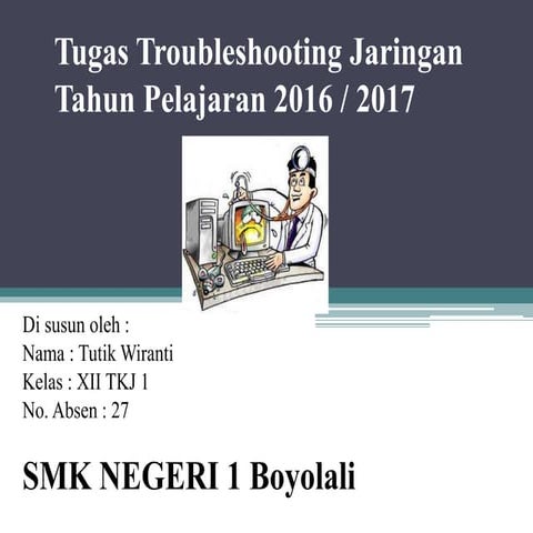 Tugas troubleshooting jaringan