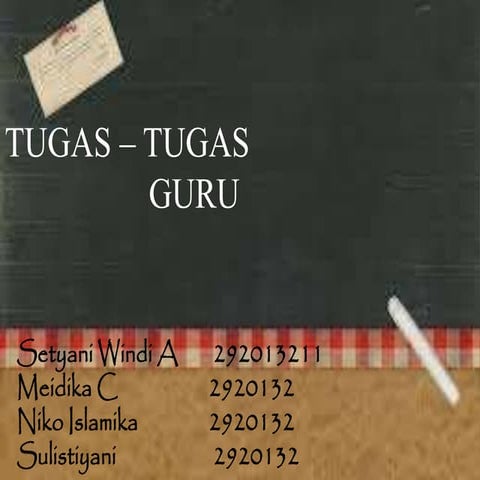 Tugas tugas guru