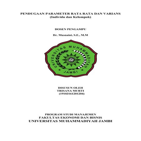 Tugas Akhir statistika Trisana Murti
