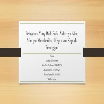 TUGAS UTS MANAJEMEN KUALITAS PELAYANAN