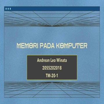 Memory Komputer | PPTX