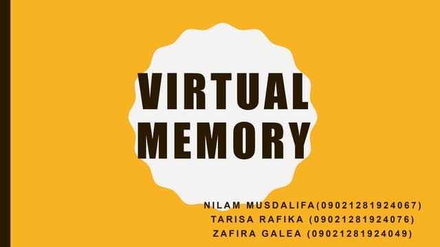 Tugas virtual memory 