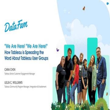 Data Literacy & Tableau User Group Leaders | PDF