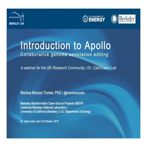 Introduction to Apollo: i5K E affinis
