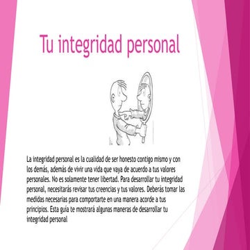 Tu integridad personal