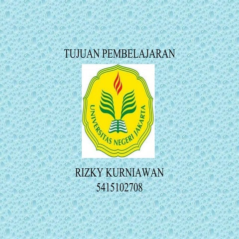 Tujuan pembelajaran
