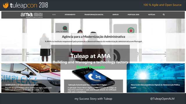 TuleapCon 2018. Agency for Administrative Modernization Success Story