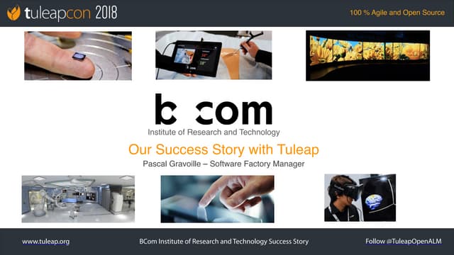 TuleapCon 2018. BCom Success Story