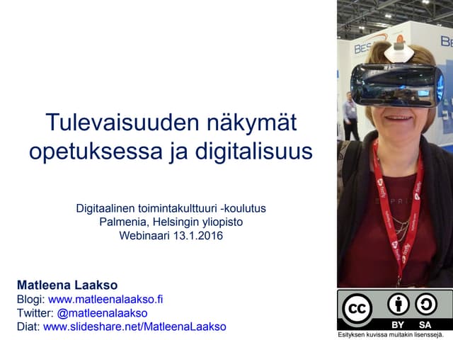 Tulevaisuuden näkymät opetuksessa ja digitaalisuus