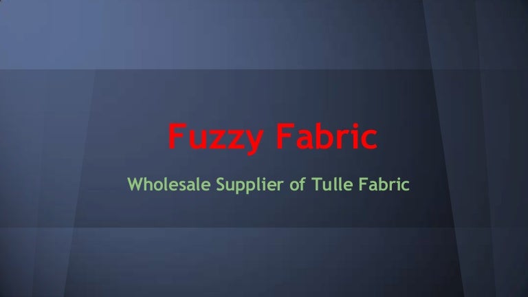 Wholesale Tulle Fabric Supplier @ United States