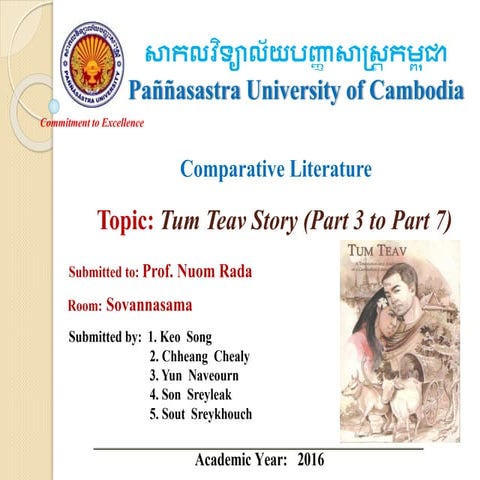 Tum teav-story-part-3-to-part - Comparative Tum Teav Presentation