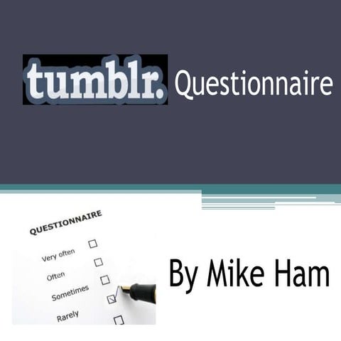 Tumblr questionnaire results