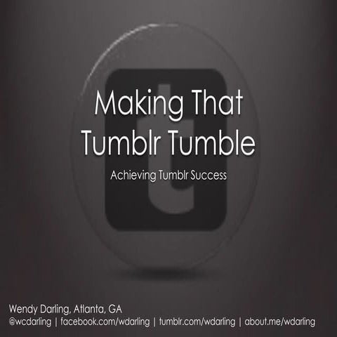 Making That Tumblr Tumble | SoCon13