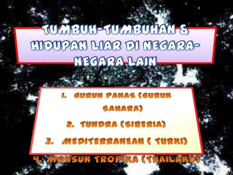 Tumbuh Tumbuhan Hidupan Liar Di Negara Negara Lain