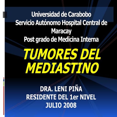 Tumoresdelmediastino 090506220013-phpapp01