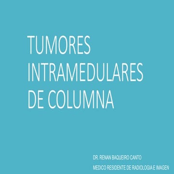 Tumores intramedulares de columna