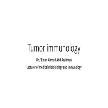 tumor immunology.pptx