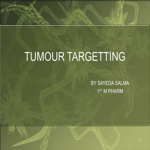 Tumor targeting 2nd presentation