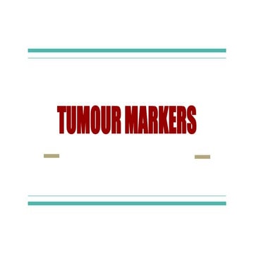 Tumour markers