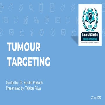Tumour Targeting- Priya Talekar.pptx