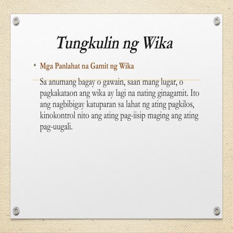 TUNGKULIN NG WIKA.ppt KOMUNIKASYON SA AKADEMIKONG FILIPINO