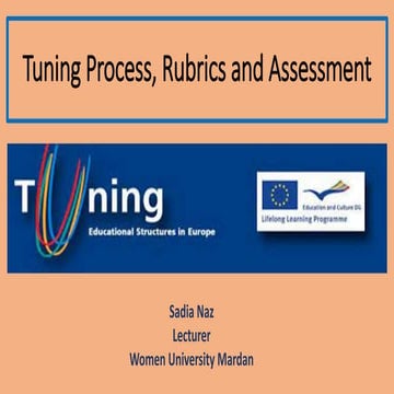 Tuning process in education