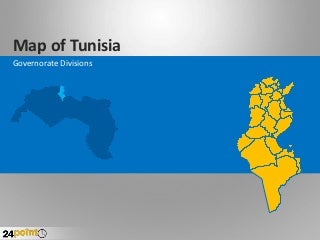 Tunisia Map - Fully Editable PowerPoint Slides