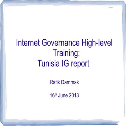Tunisia Internet Governance