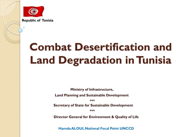 Tunisia: Combat Desertification and Land Degradation in Tunisia