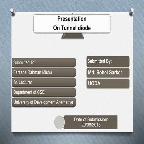 Tunnel diode