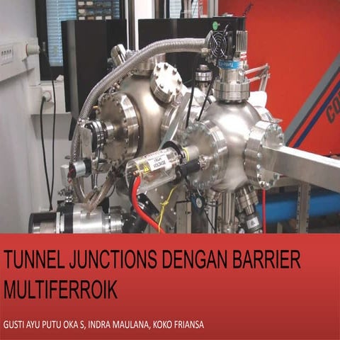 Tunnel junctions dengan barrier multiferoik