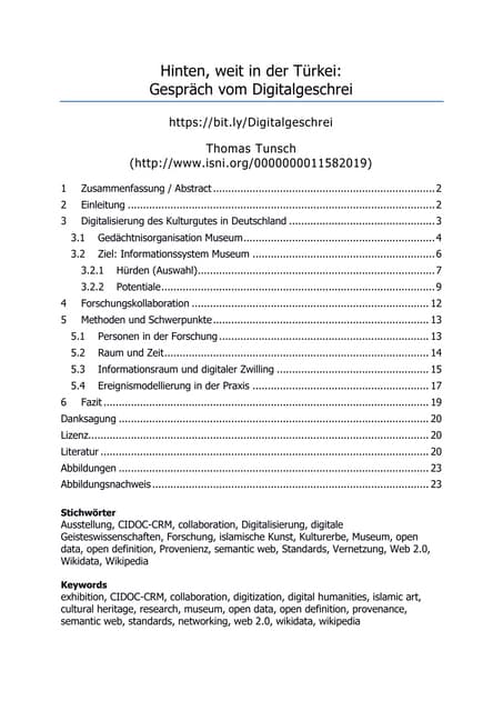 Hinten, weit in der Türkei: Gespräch vom Digitalgeschrei