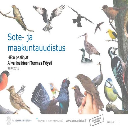 Sote-aluekierros: lakipaketti 18.8.2016