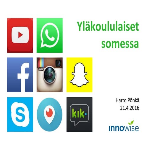 Yläkoululaiset somessa