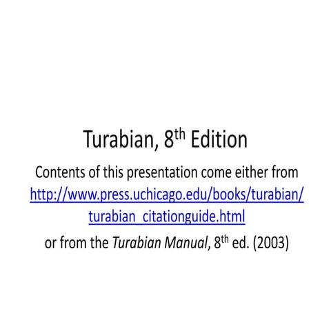 Turabian lesson