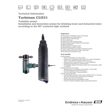 Turbidity sensor-Turbimax CUS31